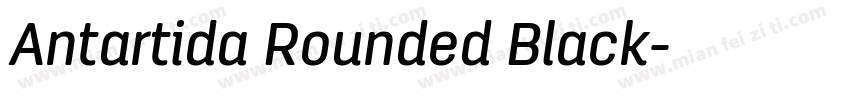 Antartida Rounded Black字体转换